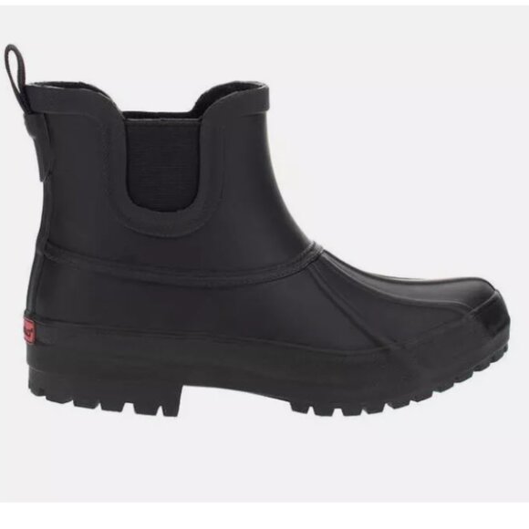 Chooka Ladies Chelsea Rain Boots Black Size 8 - Picture 3 of 4
